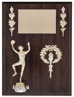1985 Y.V.I Ben Wilson Memorial Award Sportsmanship Plaque